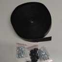 Garage Door Seal Top and Sides - 36 Ft Garage Door Weather Stripping Side Seal, Heavy Duty Weatherproof TPE, Insulates, Prevents Drafts, Easy Installation for Homeowners and DIYers (Black)