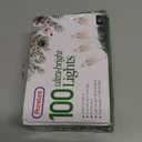 PREXTEX 100 Count Clear Christmas Lights - 20 ft Ultra Bright String Lights with Green Wire for Indoor and Outdoor Use, Christmas Trees, Holidays, Patios and Garden