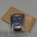 Motoforti Car Key Fob Remote Control Case, Keyless Entry Cover, for Jeep Grand Cherokee 2005-2007, 4 Buttons, Plastic, KOBDT04A, Black