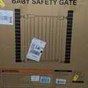 Mumeasy Baby Gate Extra Wide, 29.5"- 51.5" Pressure Mounted Dog Gate with Walk Through Door, Auto Close Pet Gate for Stairs,Doorways,House