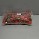 Artificial Fall Hanging Flowers for Decoration, 2pcs Long Vine Fake Flowers Plants Morning Glory, Realistic Faux Petunias for Planter Patio Porch Garden Autumn Outdoors Dec, Orange Red