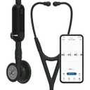 3M Littmann CORE Digital Stethoscope, Our Most Advanced Stethoscope Yet, Up To 40x Amplification, Active Noise Cancellation, In-App Sound Wave Visualization, Black-Finish Chestpiece, 8480