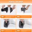 Cordless Ankle Heating Pad Neuropathy Foot Massager, FSA Eligible Items List, Ankle Massager for Pain Relief, Heated Ankle Wrap Heating Foot Massage with 5 Heats, 3 Vibration Modes