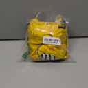 Dog Zip Up Raincoat with Reflective Buttons, Rain/Water Resistant, Adjustable Drawstring, Removable Hood, Raincoats with Legs 8lbs to 80lbs Yellow - L