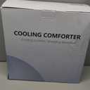 Cooling Comforter Queen Size, Summer Cooling Blanket for Hot Sleepers, Breathable and Lightweight All Season Bedding for Night Sweats, Cooling Technology for Hot Nights, 90"x90", Gray