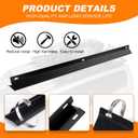 39.37 in Roof Rack Wind Deflector, Van Roof Rack Wind Deflector, Ladder Rack Wind Deflector for Utility/Work Truck and Vans, Reduces Noise