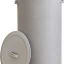 126L Laundry Hamper with Lid, Laundry Basket, Laundry Room, Gray, 16"L x 16"W x 29.5"H