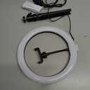 Bower 10'' Tabletop LED Ring Light, Dimmable, 3-Color Mode, 10-Level Brightness, Perfect for Vlogging, Streaming, Social Media, Compatible with Most Smartphones, USB Powered