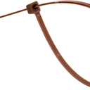 GTSE 14 Inch Brown Zip Ties, 100 Pack, 50lb Strength, UV Resistant Long Nylon Cable Ties, Self-Locking 14" Tie Wraps