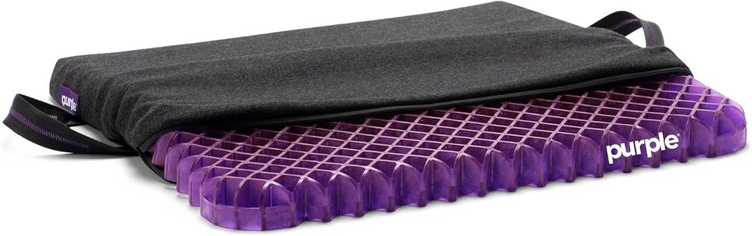 Purple Simply Seat Cushion, Lightweight 1.25" Low-Profile Gel Seat Cushion
