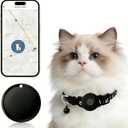 GPS Collar for CatsPet Tracker (Android Only) Smart tag,Waterproof Compatible with Google Find My,No Monthly Fee,Advanced Tracking Solution Smart Collar for Pet Safety Ideal Small Large Cats
