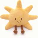 1 lb Weighted Sun Plush Pillow - 12 inch Stuffed Animal Weighted Plush Toy, Soft Cuddle Plushie, Birthday