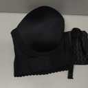 SEA BBOT Women Longline Strapless Bra Full Figure Corset Bra Hide Back Fat (42B, Black2)