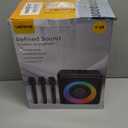 Karaoke Machine with 3 Wireless Rechargeable Microphones: Portable Bluetooth Speaker for Adults & Kids - PA System with Lights Supports TWS/TF Card/USB/AUX for Home Party