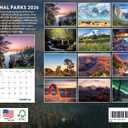 National Parks Calendar 2026 Wall Monthly National Park Gifts For National Park Lovers Calendar Nature 12 Month | American Made In The USA