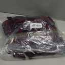 Meseey 6 Pieces Christmas Cabinet Bows Adjustable Straps Large Burgundy Velvet Cabinet Door Bows for Xmas Kitchen/Garage/Farmhouse Decor(Burgundy)