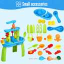 Hugut 2026 Upgraded 3-Tier Water Table for Ages 38 Outdoor Backyard Sensory Activity Table with Fun Water Play Accessories, Summer Gift for Boys and Girls