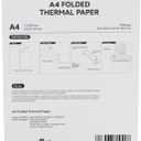 200 Sheets Thermal Printer Paper 8.5 x 11 Inch, Compatible with L86/D80 /A80 & Most Portable Printers, Quick Dry for Pen, BPA Free, Folded Thermal Paper