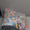 BEDISELY Quilts Queen Size, Soft Cotton Queen Quilt Bedding Set, Damask Bedspread Queen Size-Lightweight Reversible Bedspread Coverlet Suitable for All Season (90 X 98 Inch, Teal) (Boho)