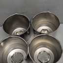 4Pcs 4.25in Trailer Wheel Center Caps Push Through 4.25" Top 3.62" Removable Hub Cap for Truck SUV RV Wheel Rim (4, Chrome, 4.25" OD 3.62" H)