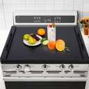 Noodle Board Stove Cover with Extended Handles-Wood Stove Top Covers for Electric Stove Kitchen Sink Cover Serving Tray, Decorative Tray for Kitchen Black (29.92"x22.05"), 29.9"L x 22.1"W