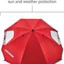 Sport-Brella Premiere UPF 50+ Umbrella Shelter with Patented Side Panels and Tilt Mechanism, Heavy-Duty 1.25 Inch Center Pole, Auger Anchor for Sand and Grass