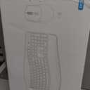 Wireless Keyboard and Mouse Combo,2.4G Full Size Wave Keys Ergonomic Keyboard with Wrist Rest for Natural Typing, 3 DPI Adjustable Ergonomic Silent Mouse for Computer/Laptop/Windows/Mac (Gray)