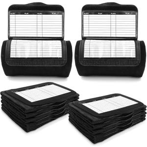 Lawei 10 Pack Football Play Wristbands for Adults, Triple Windows Playbook Quarterback Coach Wristband, Football and Softball Armband, Softball Wristband for Signs, Wristbands for All Sports