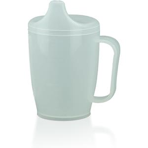 Adult Sippy Cup with Easy-Grip Handle & Spout Lid, 8.5 oz Lightweight & Spill-Resistant Mug for Seniors & Adults, Use for Cold Beverages, Travel & Home - 1 Pack