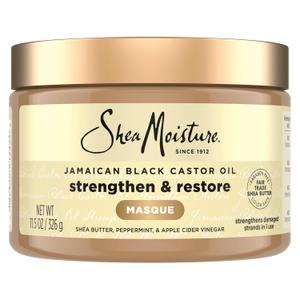 SheaMoisture Jamaican Black Castor Oil Treatment Masque Jamaican Black Castor Oil For Dry Hair Paraben Free Hair Mask 11.5 oz