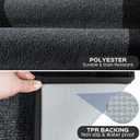 Machine Washable Runner Rug 32" x 144", Non Slip Kitchen Rug for Floor, Absorbent Entrance Rug for Hallway, Bedroom, Living Room, (Roll Packing)