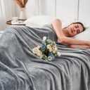 KMUSET Fleece Blanket Throw Size Grey Lightweight Super Soft Cozy Luxury Bed Blanket Microfiber Factory Shop (Throw(50"x60"))