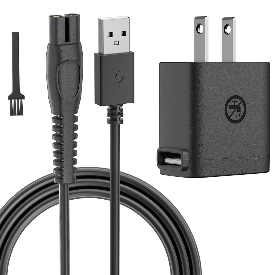 BENSN 5V1A Charger Compatible with Philips Norelco One Blade QP2724 QP2834 QP1924, Fit for Phillips QP6542 QP6552 QP4631 QP6507 QP6552 QP4530 MG5910 MG7910 MG9510 Electric Trimmer Charging Cord