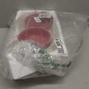 Elevated Slow Feeder Dog Bowls - Ceramic Food and Water Bowl Set with Stand - Raised Pet Dishes for Small and Medium Sized Dogs (Pink)