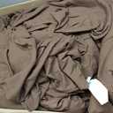 FUANNA Queen Comforter Set 7 Pieces, Brown Comforter, Soft Bed in a Bag