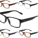 Gaoye Professional Reading Glasses for All Day - Computer Readers with Blue Light Protection - Value Pack (B3 Turtle Mix) 3.0