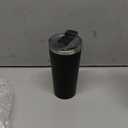 SIPX 16 oz Insulated Coffee Tumbler with Leakproof Lid  Stainless Steel, Vacuum Insulated  Keeps Drinks Hot or Cold for Hours  Cupholder Friendly Travel Mug  Black