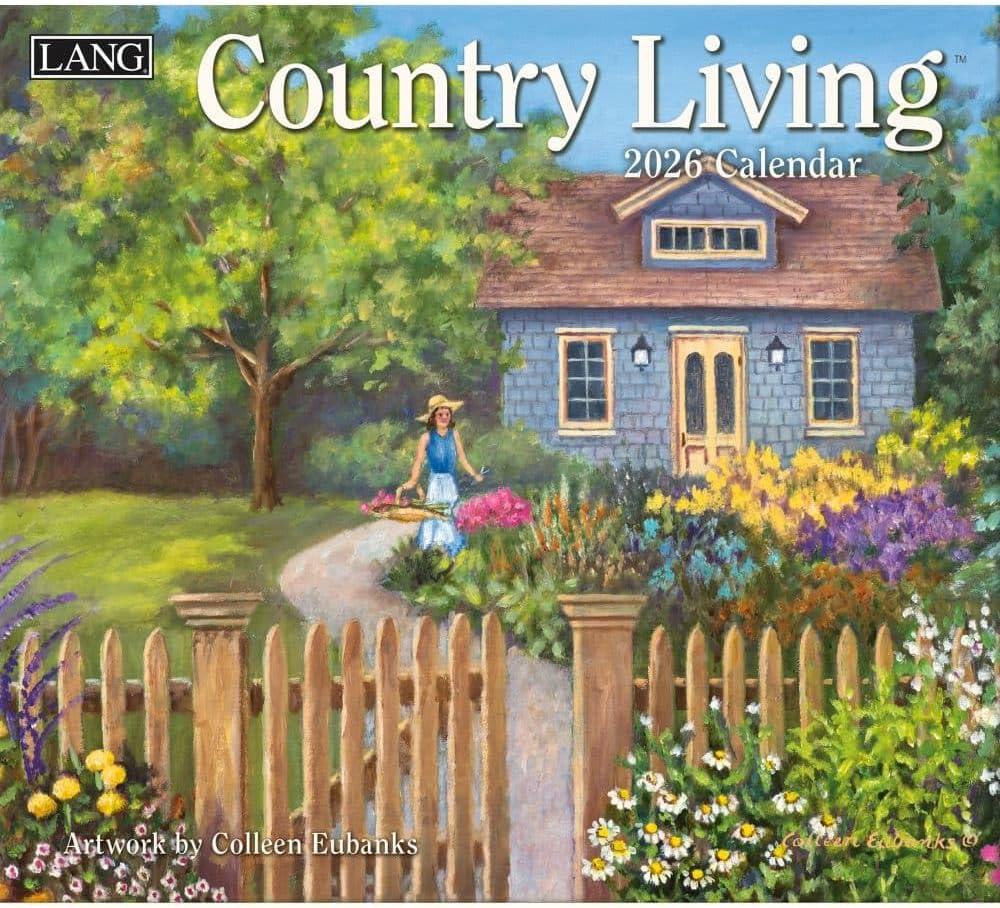 Lang, Country Living 2026 Wall Calendar by Colleen Eubanks, 13.4'' X 12'', 12-Month Calendar with Stapled Binding