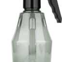 T4U Fine Mist Spray Bottle Plastic Grey 1L, Hand Held Pressure Plant Mister with Top Pump, Empty Water Sprayer Watering Can with Adjustable Nozzle for Indoor  Outdoor Gardening and Home Cleaning (Gray)