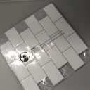 Art3d Premium 10-Sheet Peel and Stick Tile Backsplash - 12"x12" for Kitchen , Bright White