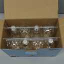 Gozelux LED Edison Bulbs 6W, Equivalent 60W, High Brightness Daylight White 5000K, 750 Lumens, ST58 Vintage LED Filament Bulbs with 90+ CRI, E26 Base, Dimmable, Clear Glass, Pack of 8