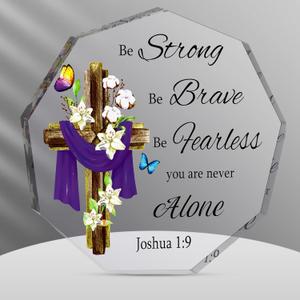 Capoda Easter He Is Risen Gift Acrylic Easter Religious Gift for Women Christian Bible Verse Prayers Table Decor God Jesus Table Centerpiece Inspirational Birthday Table Sign Office Home