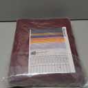 BGment Burgundy Linen Curtains 72 Inches Long for Living Room, Window Drapes Semi Sheer Textured for Farmhouse Bedroom Dining Christmas Decor with Rod Pocket Lightweight, 2 Panels, Each 52 Inch Wide