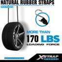 XSTRAP STANDARD 20 Pack Multiple Size Natural Rubber Tarp Bungee Straps 100% EPDM Tie Down Cords with S Hooks Heavy Duty Ideal for Securing Tarps