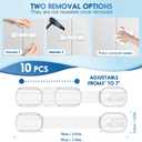 10 Pack Cabinet Locks Baby Proofing, SOGUDE Child Proof Cabinet Locks with 3M Adhesive Child Safety Locks for Refrigerator, Doors, Drawer Locks No Drilling, Cabinet Locks for Babies- White