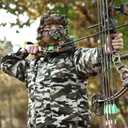 Camouflage Hunting Cap, Camo Hunting Leafy Hat with Full 3D Face Mask Hood Technology