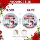 4 x 2025 Christmas Ornament  I Need a Huge Glass of Wine Funny Holiday Ornament, Wine Lover Xmas Gift