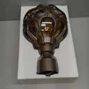 Soccer Ball Outdoor Post Light for Lawn Porch Yard Driveway,  Globe Outside Pier Mount Post Light Fixtures, Waterproof Sphere Lamp Post Light, Exterior Pole Mount Light(Large,1 Pack)