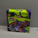 KETIEE Flex Tracks 16Ft for Kids: Flexible Race Car Ramp Track with 4 Small Racecars and 8 Suction Cups Compatible with Diecast 1/64th Cars, Rolls Up Portable Racetrack for Ages 3 & Up (Red)