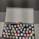 50 Color Acrylic Paint Set, 2oz Bottles, Rich Pigmented Canvas Paint with 10 Brushes &Palette, Professional Art Supplies Kit for Adults & Kids, Non-Toxic, Suitable for Canvas, Rocks, Wood